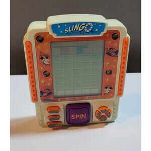 Vintage 1998 SLINGO Tiger Handheld Electronic LCD GAME Slots Bingo Tested